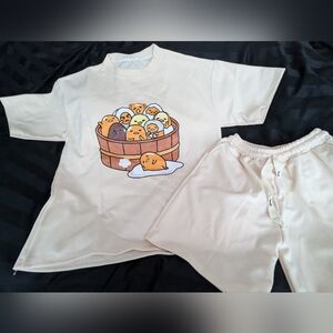 Gudetama shirt and shorts